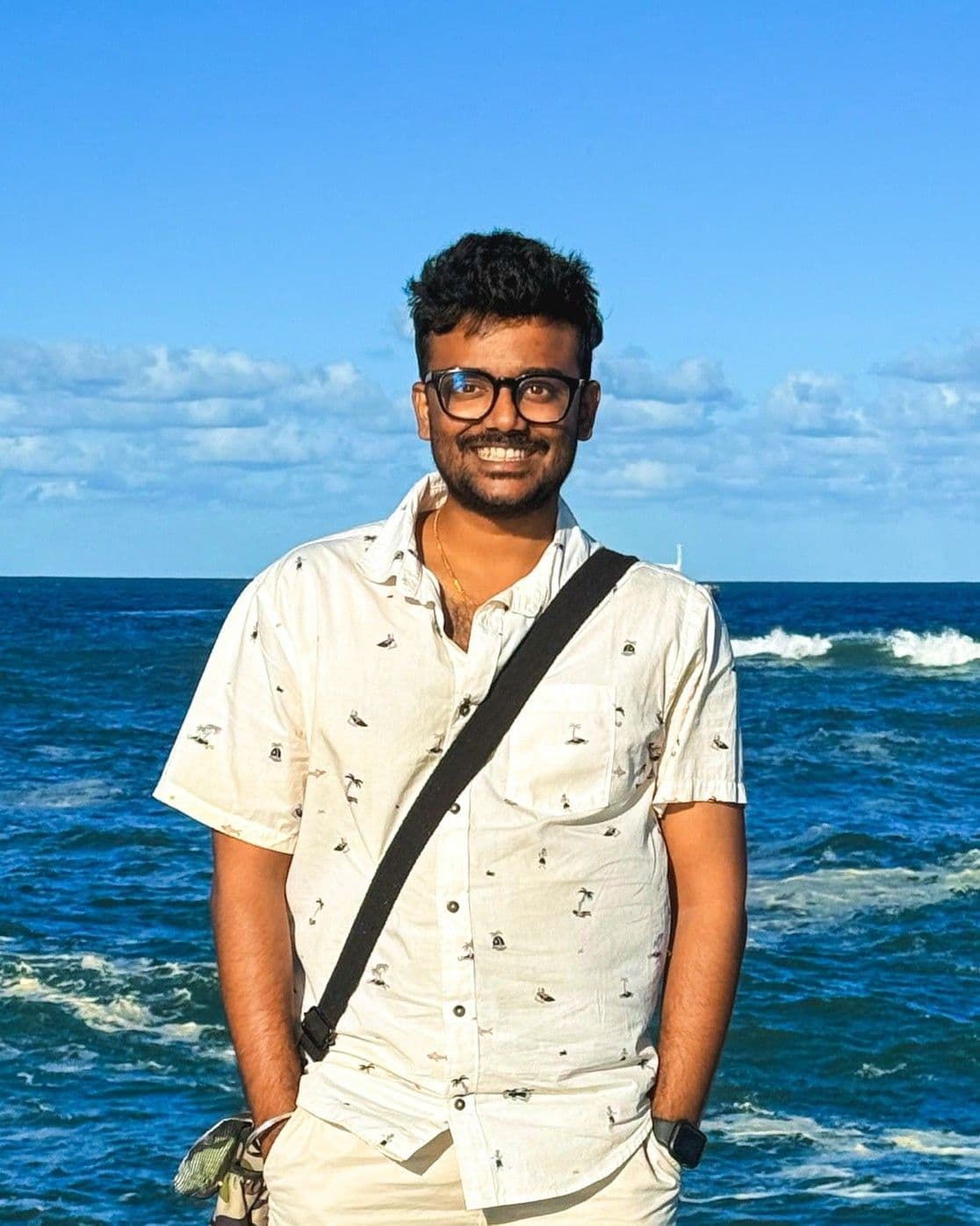 Portrait of Sudharshan Krishnan, architect and urban planner and co-founder of BLU CORTÉ